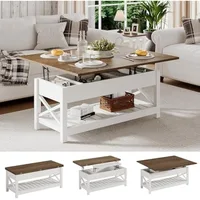 Lift Top Coffee Table,Multi-Function Convertible Coffee Table with Storage and Compartment,Coffee Table Converts to Dining Table 1