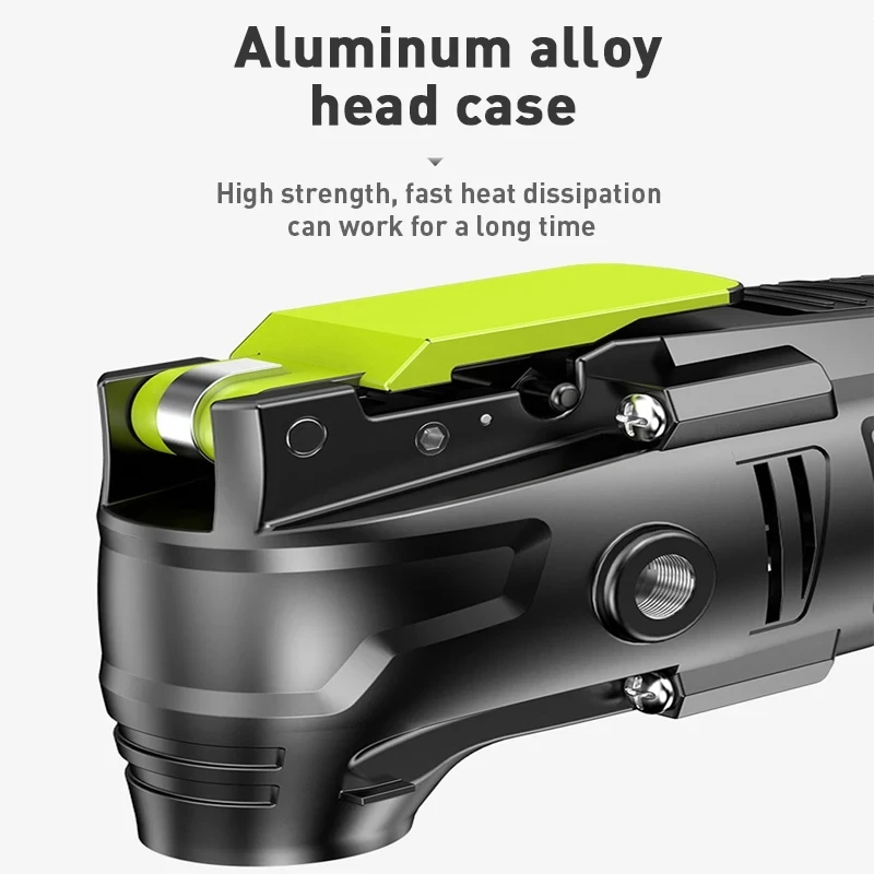 500W Electric Multifunction Oscillating Tool Electric Trimmer Saw Variable Speed with Accessories Home Decoration Renovate 5° 3