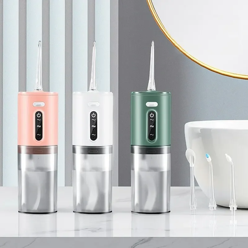 New Portable Water Floss USB Rechargeable Oral Irrigator 280ML Electric Tooth Cleaning Device 3 Modes Waterproof Irrigator 2mp 1080p wireless wifi oral endoscope tooth cleaning cmos borescope inspection digital microscope