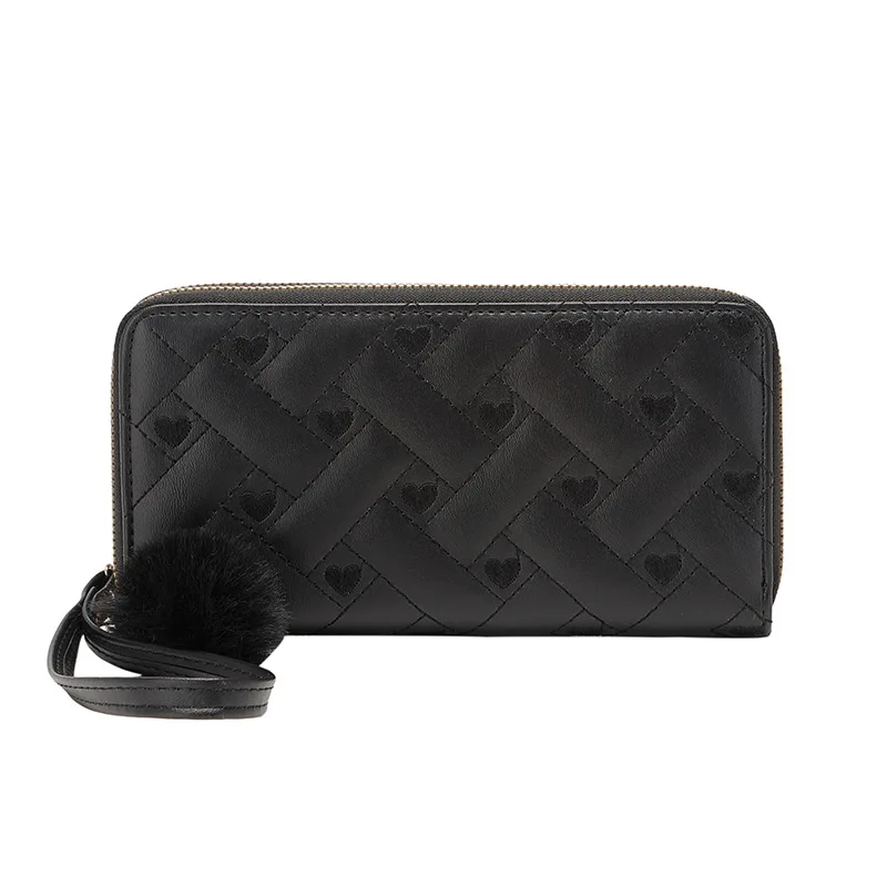 

Women's Wallet Fashion Mobile Phone Bag Long Ladies Clutch Bag Double Zipper Hand Strap Bag Pu Leather Wallet Purses for Women