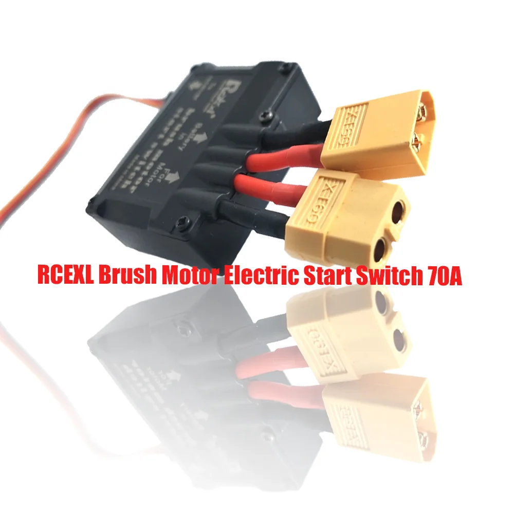 

1 Pcs RCEXL Brush Motor Electric Start Switch 70A Version 2.0 XT60 Plug For Airplane