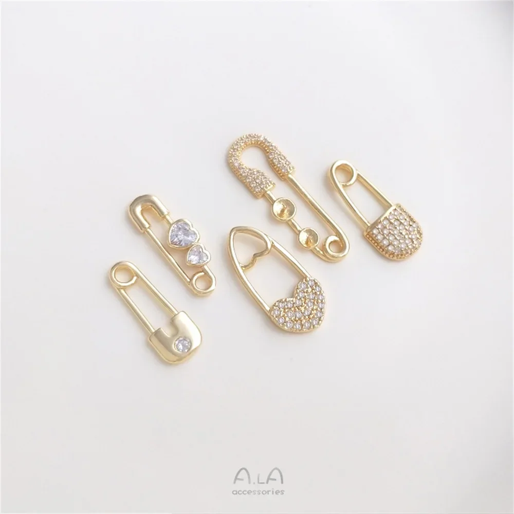 

Микро-набор, цирконий, 14K, Φ, в форме булавки, подвеска с жемчугом, булавка, серьги «сделай сам»