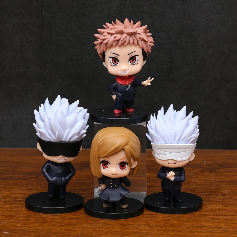 

3pcs/set Jujutsu Kaisen Itadori Yuji Kugisaki Nobara Gojo Satoru Mini PVC Figures Christmas Birthday Gift Toys