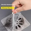 Disposable Hair Catcher Shower Drain Cover Mesh Stickers,Floor Drain Sticker Shower Cover Kitchen Bathroom Sink Strainer Stopper 3