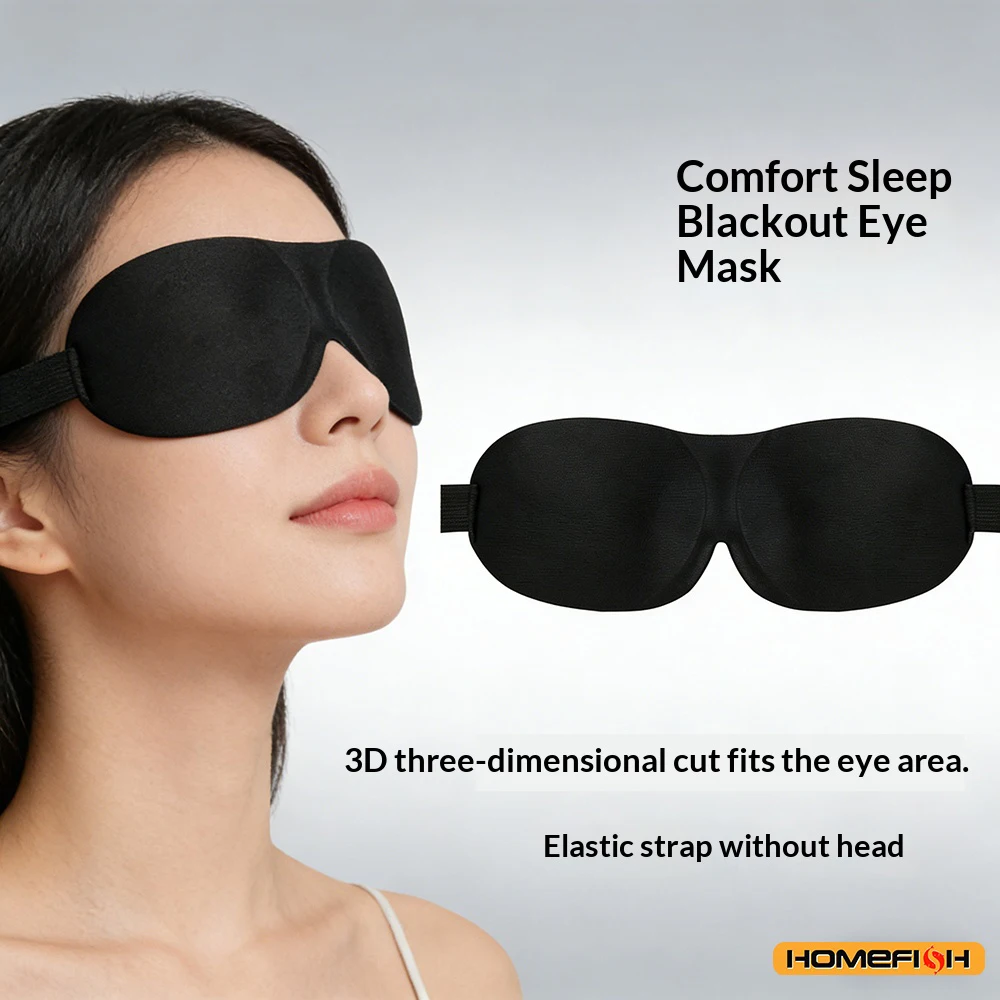 통기성 디자인의 3D 조절 수면 마스크, 눈에 통기성과 통기성을 제공하면서 빛을 차단합니다, 남녀공용 편안한 착용감