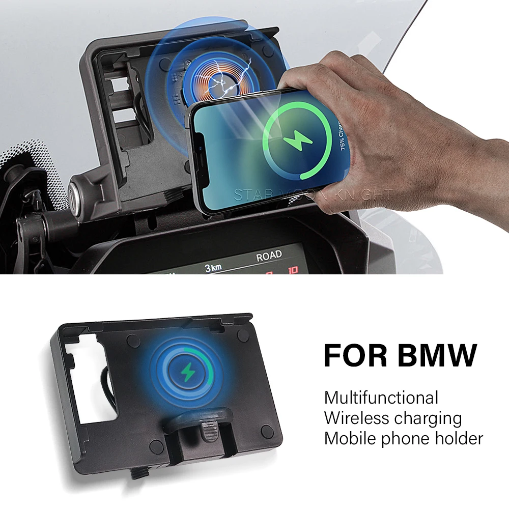 Gps Holder Fit For BMW Motorcycle Phone Mount Holder With Wireless