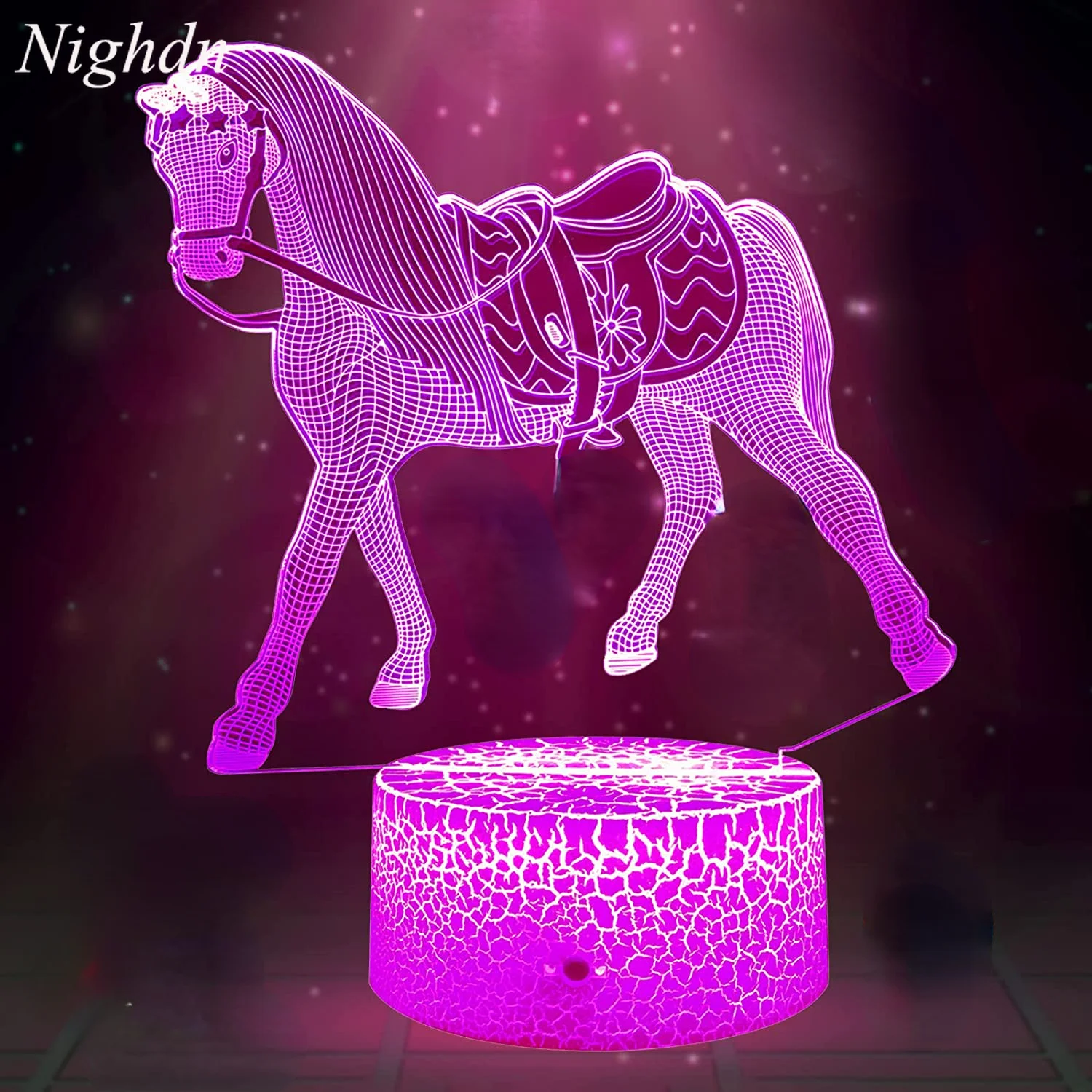

Nighdn 3D Horse Lamp LED Night Light for Kids 7 Colors Changing Nightlight Bedroom Decor Christmas Birthday Gift for Boys Girls