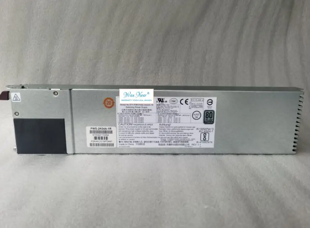 Для Supermicro PWS-2K04A-1R, блок питания сервера 2000 Вт, горячий заменяемый модуль питания