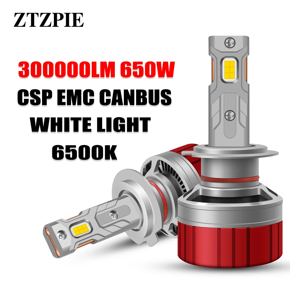 

ZTZPIE 6500K HB3 HB4 9005 9006 H1 H7 H4 H11 9012 Bulb Canbus Led Lamp CSP 3570 Power Car Headlight H3 Light 600W 300000LM 12V