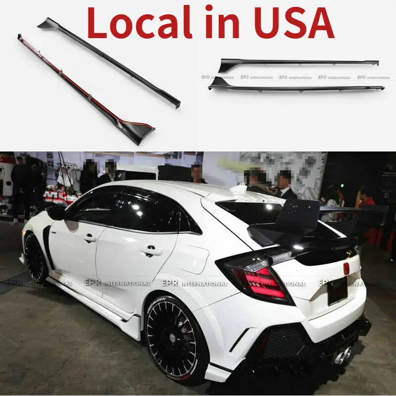 

Боковые юбки для Honda 17 + Civic FK8 Typ-R ABS, удлинитель, 2 шт., боди-комплекты