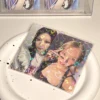 SKYSONIC 50pcs Kpop Card Sleeves 61x91mm Laser Heart Holder For Holo Postcards Top Load Films Photocard Game Cards Protector 5