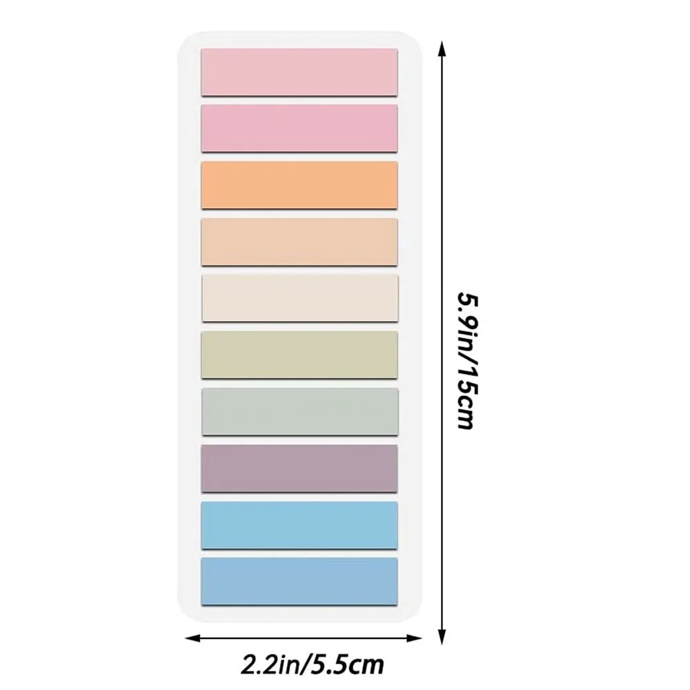 Colorful Transparent Sticky Notes - Self-Adhesive Annotation Tabs for School  Office