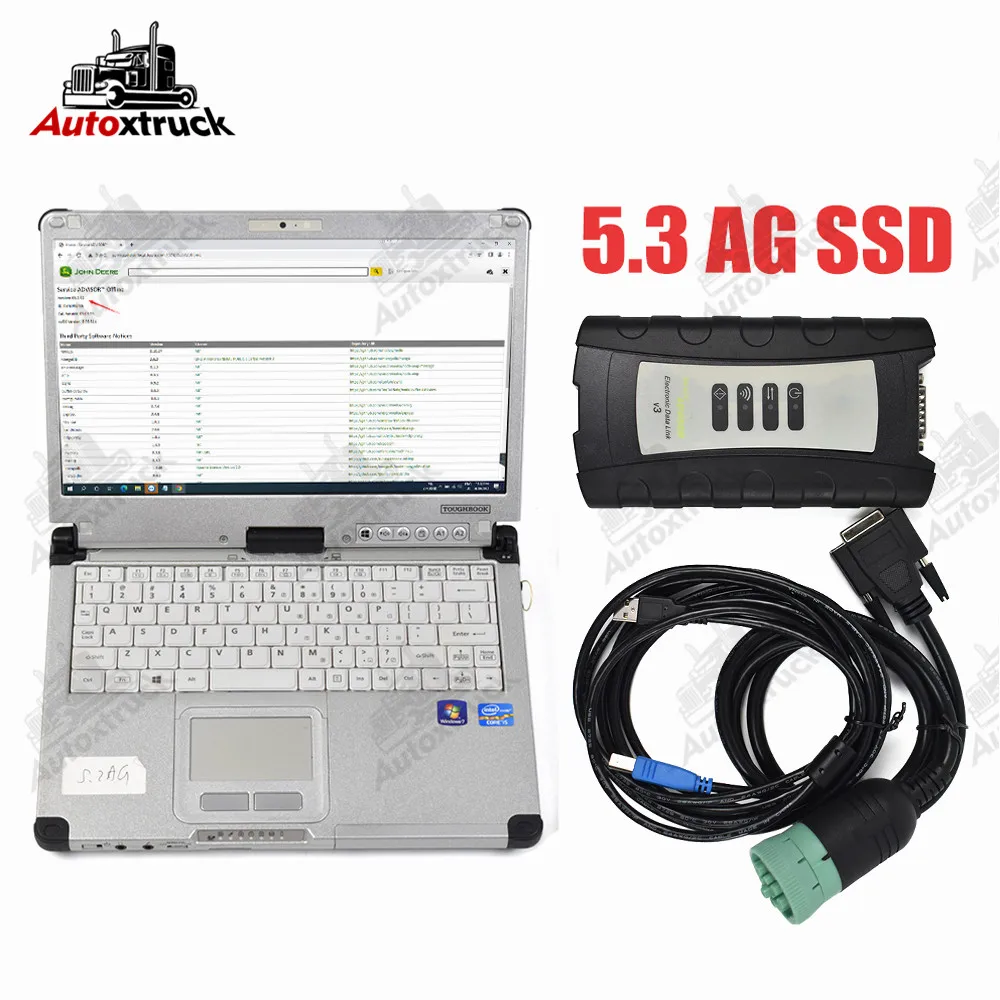 

CFC2 Laptop V5.3 AG EDL V3 Electronic Data Link Advisor Diagnostic tool agricultural Tractor construction equipment