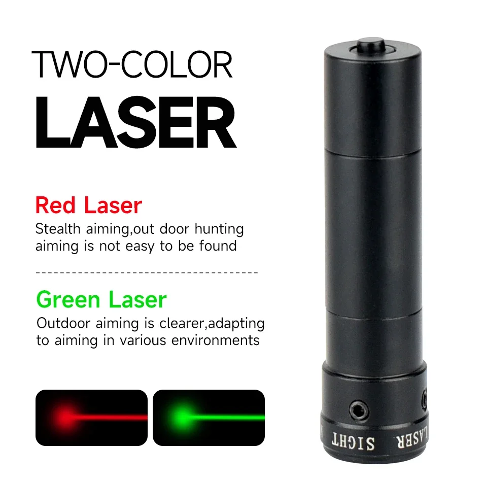 Tactical Hunting Red/GreenLaser Dot Sight Adjustable Small Laser Pointer Pointer 20mm Card Slot Tube Clamp Scope Accessory