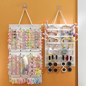 Porta fermagli per capelli, porta fermagli da parete di grande capacità, accessori salvaspazio per le camerette delle ragazze