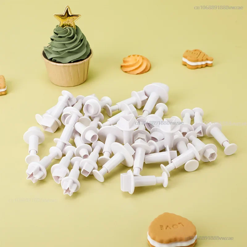 أدوات الخبز الطباعة البلاستيك قطع يموت النمذجة الأساسية الهندسة الضغط كوكي فندان قالب الكعكة الضغط لوازم المطبخ