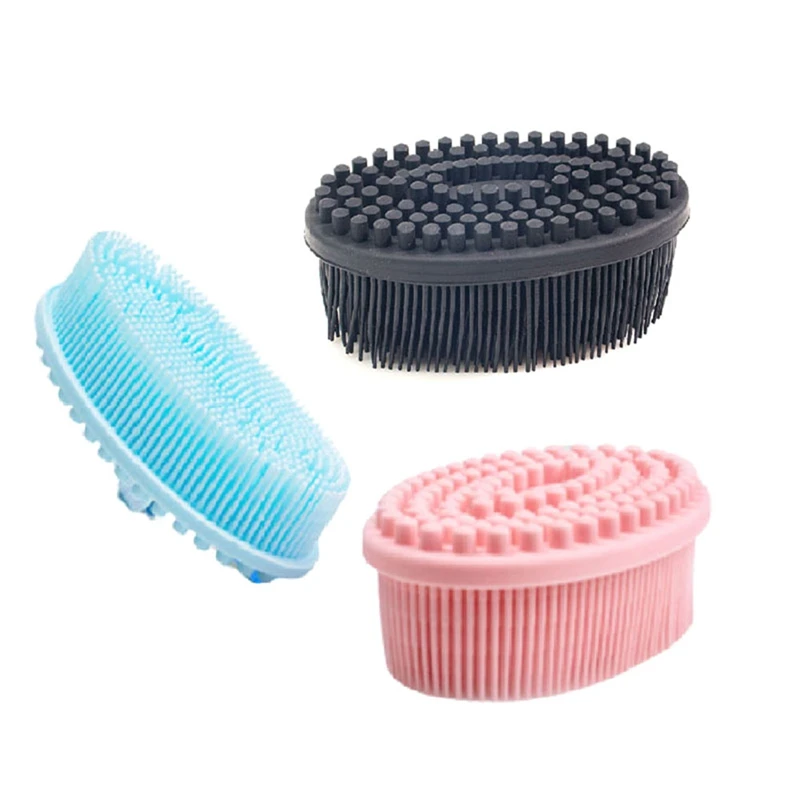 3 Pezzi Scrubber Per Il Corpo In Silicone Scrubber Per Il Corpo Esfoliante Spazzola Per Shampoo Da Bagno Con Massaggio In Luffa In Silicone Morbido