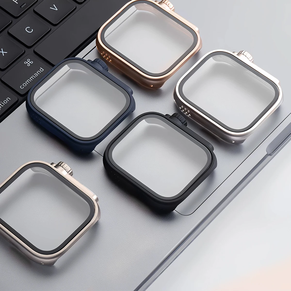 Enhanced Ultra Protective Case for Smartwatches with Screen Protector