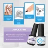 COSCELIA Nail-Primers And Nail Prep Dehydrator Set 8ML No Need UV LED Lamp Manicures for Nail Art Gel Nail Polish Design 3