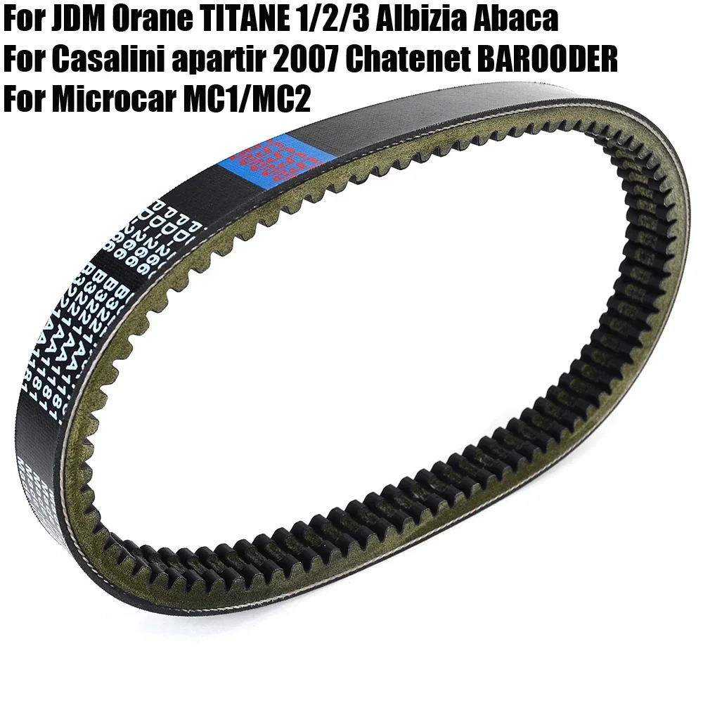 

Drive Belt for YANMAR Microcar MC1/MC2 Casalini apartir 2007 Chatenet BAROODER JDM TITANE 1/2/3 Orane Albizia Abaca EPCOUR029