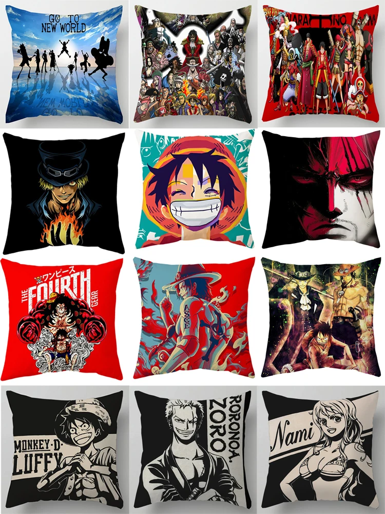 Taie de coussin Luffy
