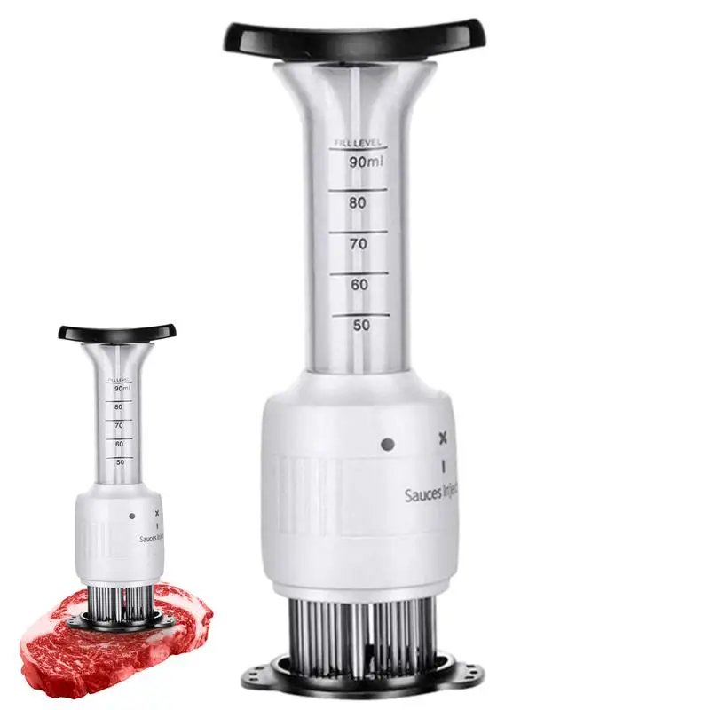 

Шприц Tenderizer для мяса, шприц из нержавеющей стали для приправ еды, шприц для тендеризаторов и конфет, домашние кухонные инструменты
