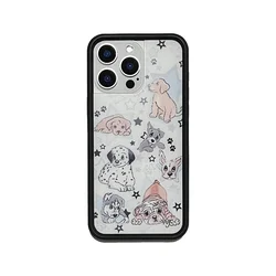 Wildflower Love Heart Bear Phone Case - Cute Teddy & Rabbit Design Back Cover for iPhone 14 (1)