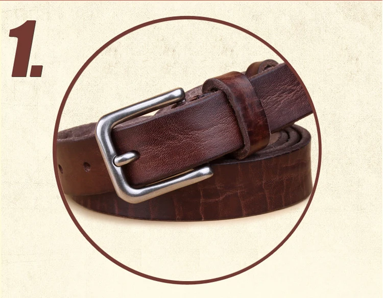 2.2CM Pin Buckle Full Grain 100% Genuine Leather Womens Belts Luxury Designer Belt For Leans Women High Quality Cowskin Strap