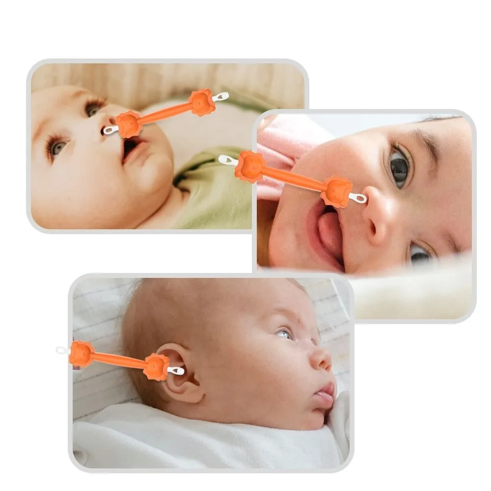 Baby Ear Cleaner Spoon Double-headed Soft Ear Wax Curette Picker Nose Cleaner Silicone Wax Pickers Cleaning Spoon nose cleaning tweezers nasal tweezer cleaning tweezers