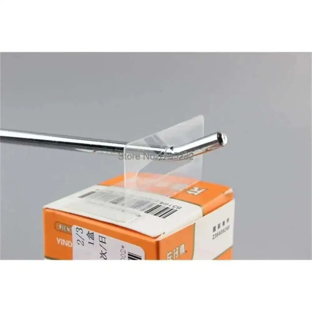 Bulk Hang Tabs Slotted Self-adhesive Merchandise Package Box Bag Pet Pvc Hangers Peghook Plastic Display Reinforced Tag