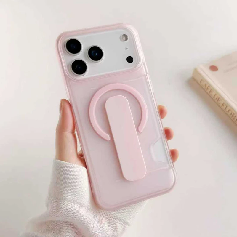 Magnetic Folding Stand Anti-Drop Minimalist Phone Case