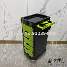  Barber Shop Trolley Tool Trolley Beauty Trolley Hairdressing Perm Dyeing Hair Stylist Bar Trolley Multi-function Tool Cabinet 