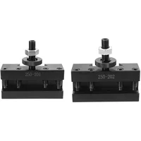 2Pcs Quick Change CNC Lathe Tool Post Turning Facing Holder Holder for Lathes Tools-250-201 & 250-202 1