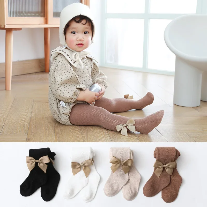 

Thin Mesh Leggings for Children Bow Baby Pantyhose for Children Girls Socks Leggings Cute and Sweet Accessories