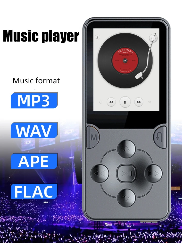 32G MP3 Player Bluetooth 5.0 Mini Music Walkman Stereo Speaker with 1.8 Inch TFT HD Screen Support Video Play Fm Radio/Recording zune mp3