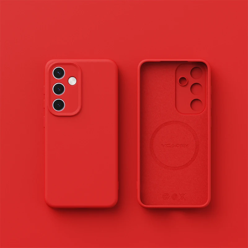 Premium Liquid Silicone Magnetic Case - Ultra Soft Shockproof Matte Candy Cover