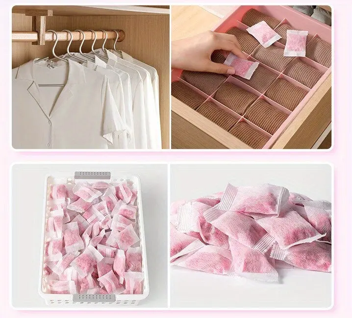 48pcs Natural Camphor Ball Drawer Closets Deodorizer Wardrobe Odor Removal Insect-resistant Moth-proofing