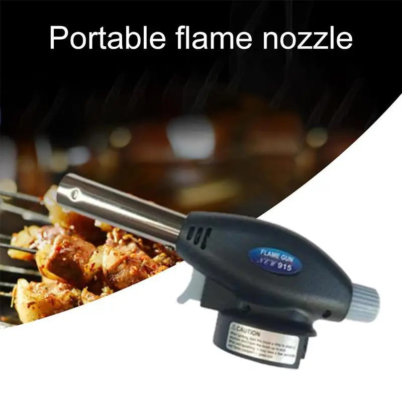 Portable Welding Torch Gas Burner Flame Gun High Temperature Brass Copper Gas Torch Brazing Solder Propane Welding Plumbing