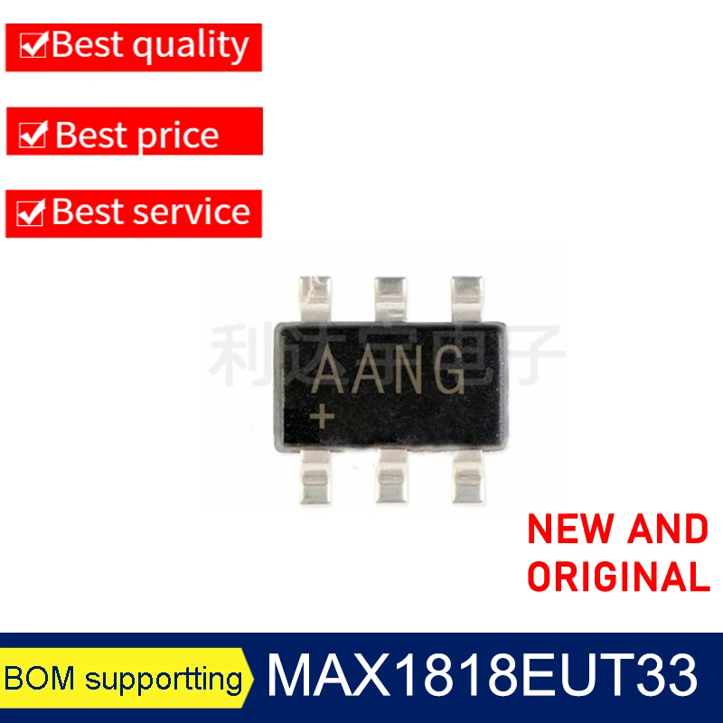 

5PCS Oringinal MAX1818EUT33+T MAX1818 MARKING AANG SOT23-6 SMD CHIP IC