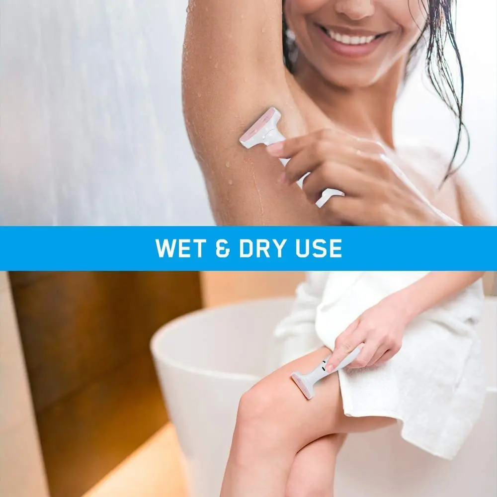 Women Shaver/Trimmer Rechargeable Pubic Hair Trimmer for Arms Legs Underarms Bikini Area, Wet & Dry Painless 6