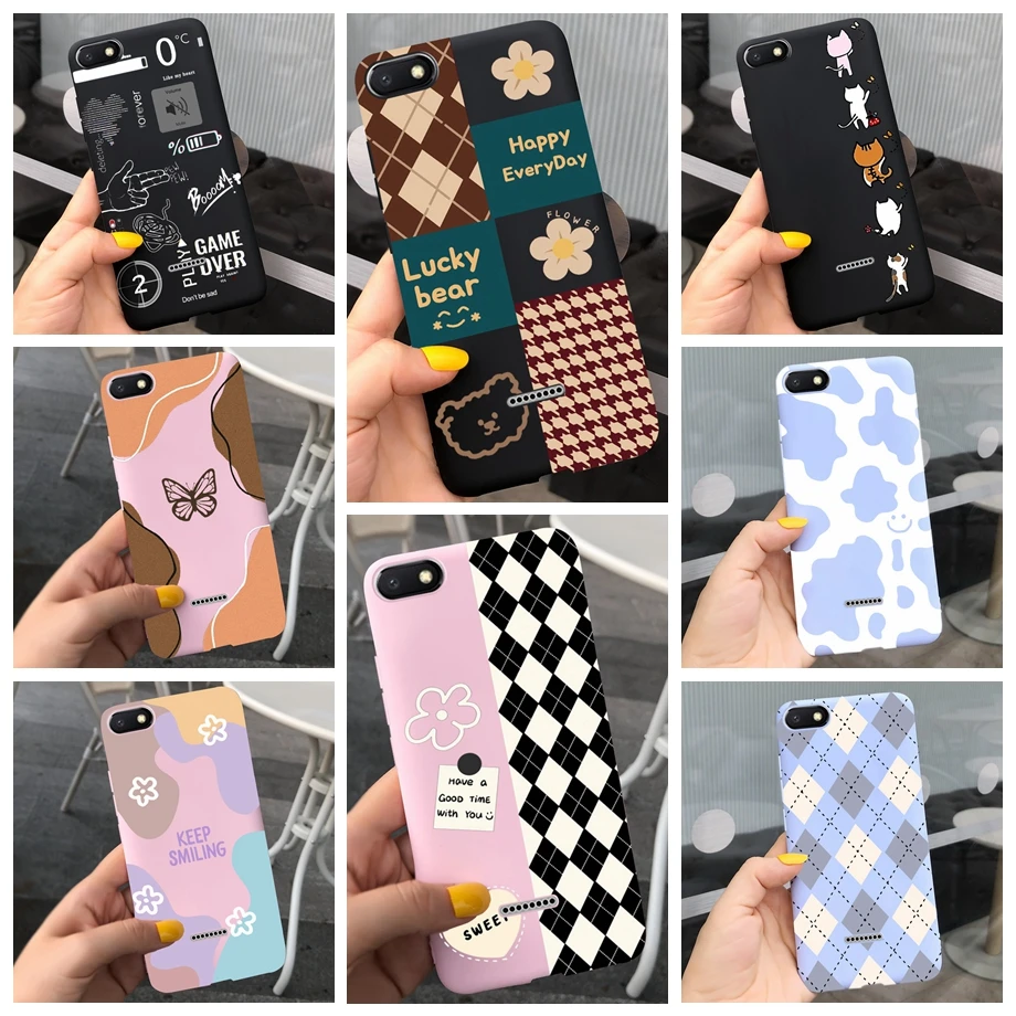 Per Xiaomi Mi A2 Lite Custodia Morbida Tpu Silicone Coque Fundas Per Xiaomi Redmi 6A 6 Pro Cover Fashion Capas Per Redmi Note 6 Pro