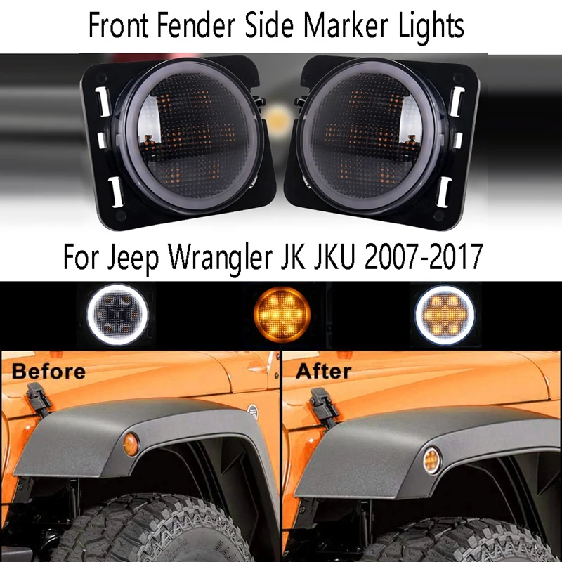 

1 пара, габаритные огни для Jeep Wrangler JK JKU 2007-2017