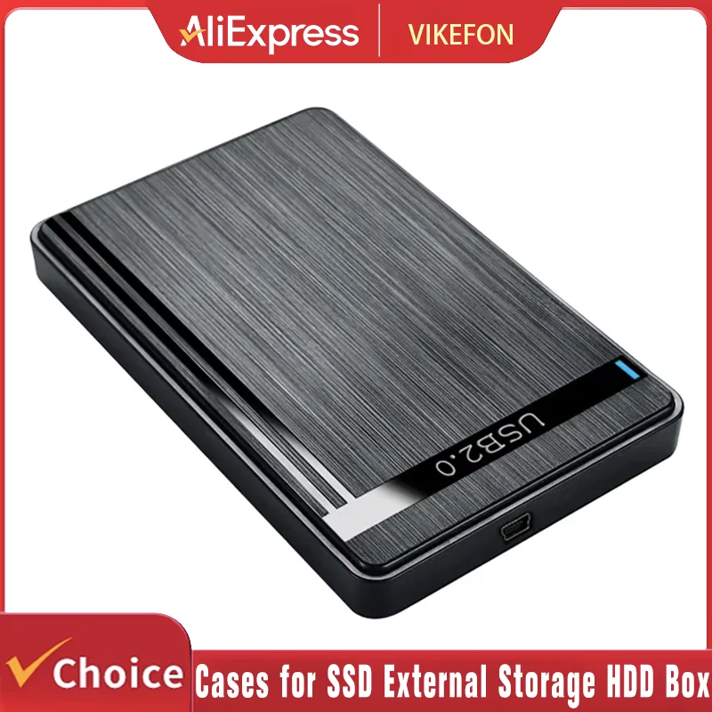 2.5인치 SATA to USB3.0 HDD 외장 케이스, SSD 외장 스토리지 HDD 박스, USB3.0/2.0 케이블 포함, ABS 소재