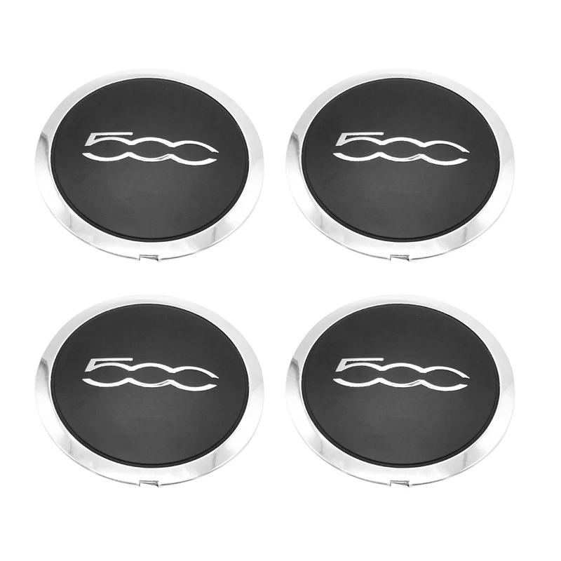 4pcs 133mm Hubcap For Fiat 500 Wheels Centre Hub Caps Set 68078419ac
