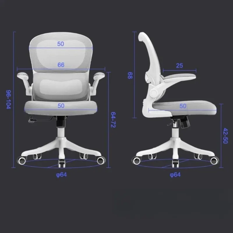 Ergonomic Modern Office Chair Kawaii Disgin Rolling Office Living Room Chair Study Mobile Chaise De Bureau Home Furniture 5