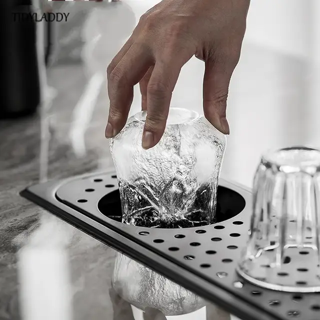 เครื่องล้าง sloki kaca อัตโนมัติแบบฝังสแตนเลสสตีลอุปกรณ์ทำความสะอาดถ้วยชานมไวน์อุปกรณ์อ่างล้างจาน 2