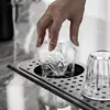 Stainless Steel Embedded Pressure Rinser Automatic Glass Cup Washer Wine Beer Milk Tea Cup Cleaner Tool Kitchen Sink Accessories 2