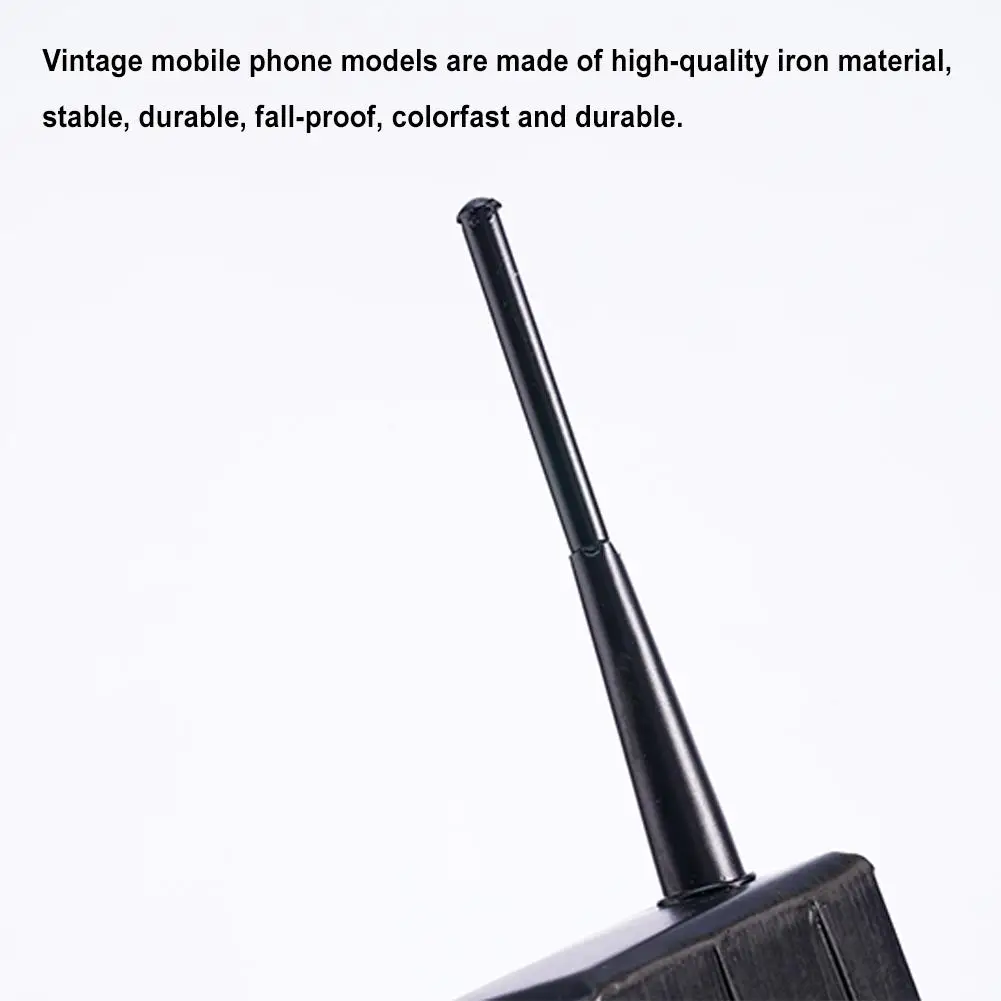 Description Picture 5 of itemBar Retro Telephone Model Crafts Ornaments Coffee Shop Decoration Vintage Home Phone Cell Brick Props Classic Photography M R3G8