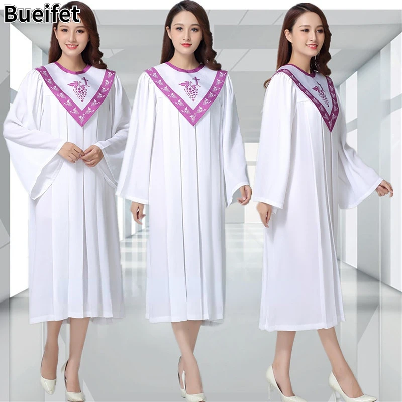 

Hymn Holy Garments Nun Costume Woman Clergy Robes Poetry Jesus Class Service Christian Costume Sing Dress Christian Gown Robe