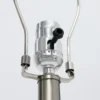 21 Inch Etched Ceramic Table Lamp With Shade, Gloss White Glaze Handcrafted Accent Lamps For Living Room, Bedroom 5